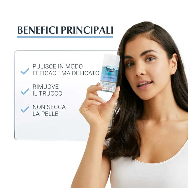 Eucerin dermato clean bifasico occhi 125ml