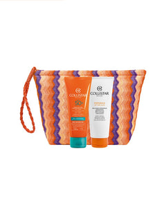 COFANETTO COLLISTAR Crema Solare Protezione Attiva Pelli Ipersensibili SPF 50+ 100 ml + Balsamo Doposole Idratante Restitutivo 100 ml + Pochette