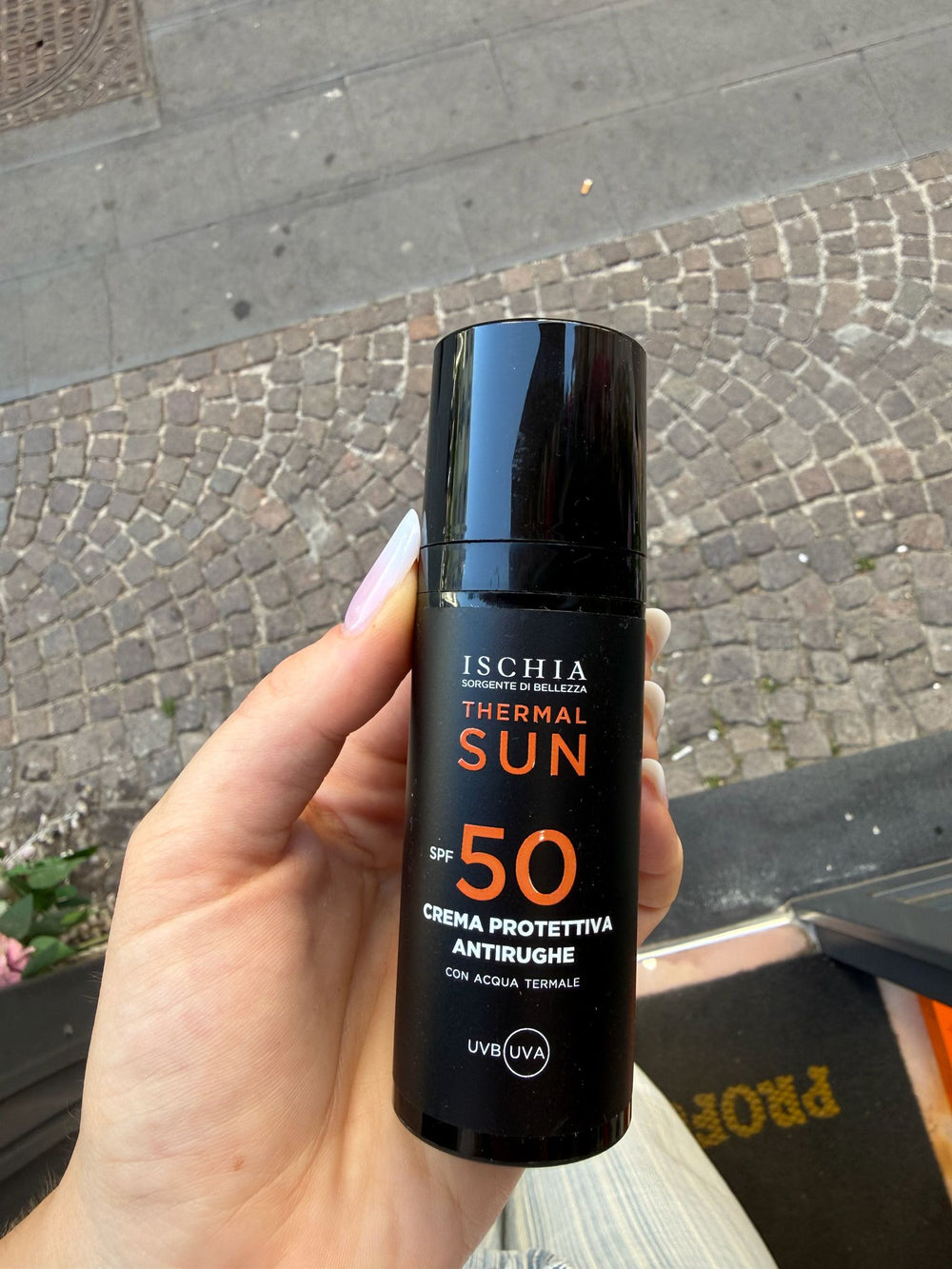 Crema antirughe protettiva spf50 Ischia sorgente di bellezza