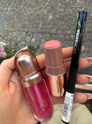 Promo ❗️ 3 pezzi Kiko lipoil + blush beauty act+ Deborah eyeliner 24H