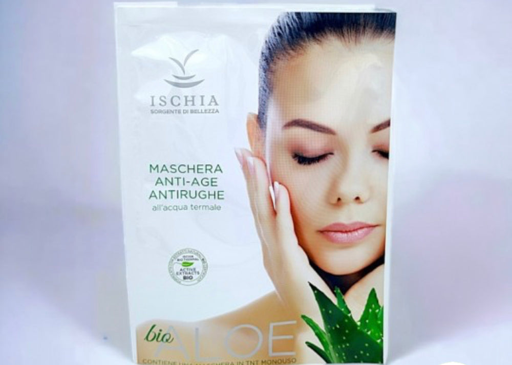 Ischia sorgente di bellezza maschera rigenerante lenitiva all’aloe bio con acqua termale 25ml