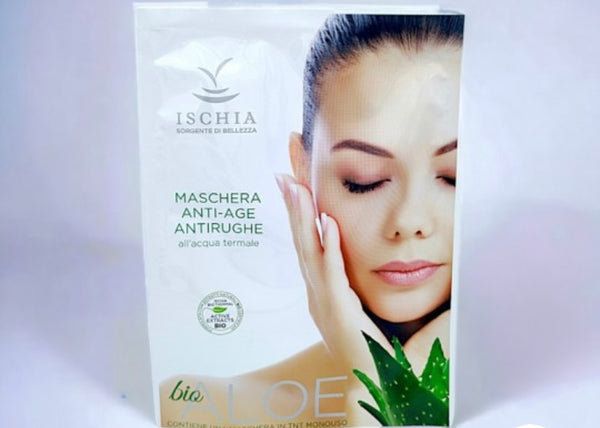 Ischia sorgente di bellezza maschera rigenerante lenitiva all’aloe bio con acqua termale 25ml