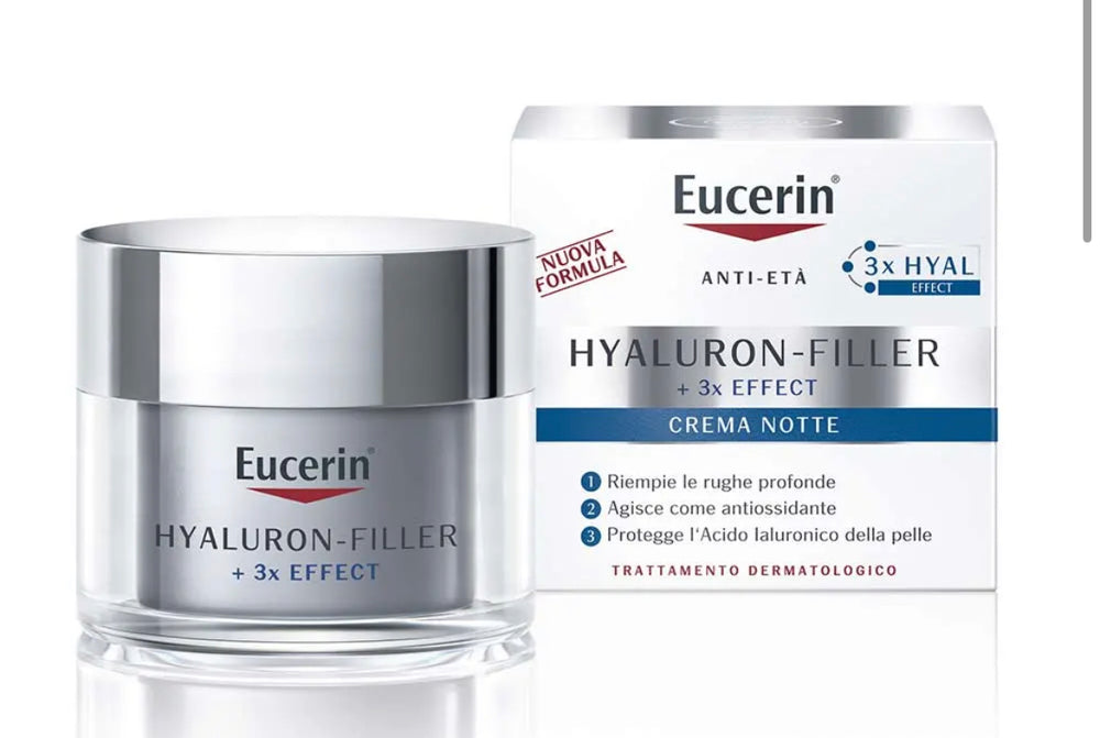 Eucerin Hyaluron Filler 3x Effect Crema Notte Anti Età 50ml