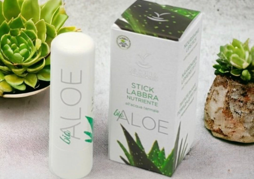 Ischia sorgente di bellezza stick labbra nutriente all’aloe bio con acqua termale