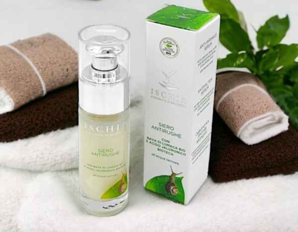 Ischia sorgente di bellezza siero antirughe con bava di lumaca bio e acido jaluronico all’acqua termale 30ml