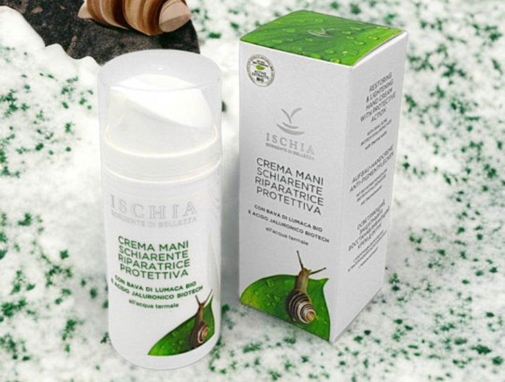 Ischia sorgente di bellezza crema mani schiarente riparatrice protettiva 100ml