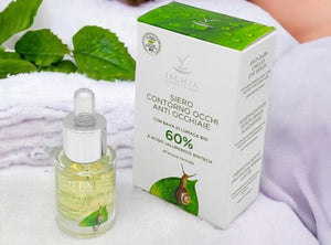 Ischia sorgente di bellezza siero contorno occhi anti occhiaie con bava di lumaca bio e acido jaluronico all’acqua termale 15ml