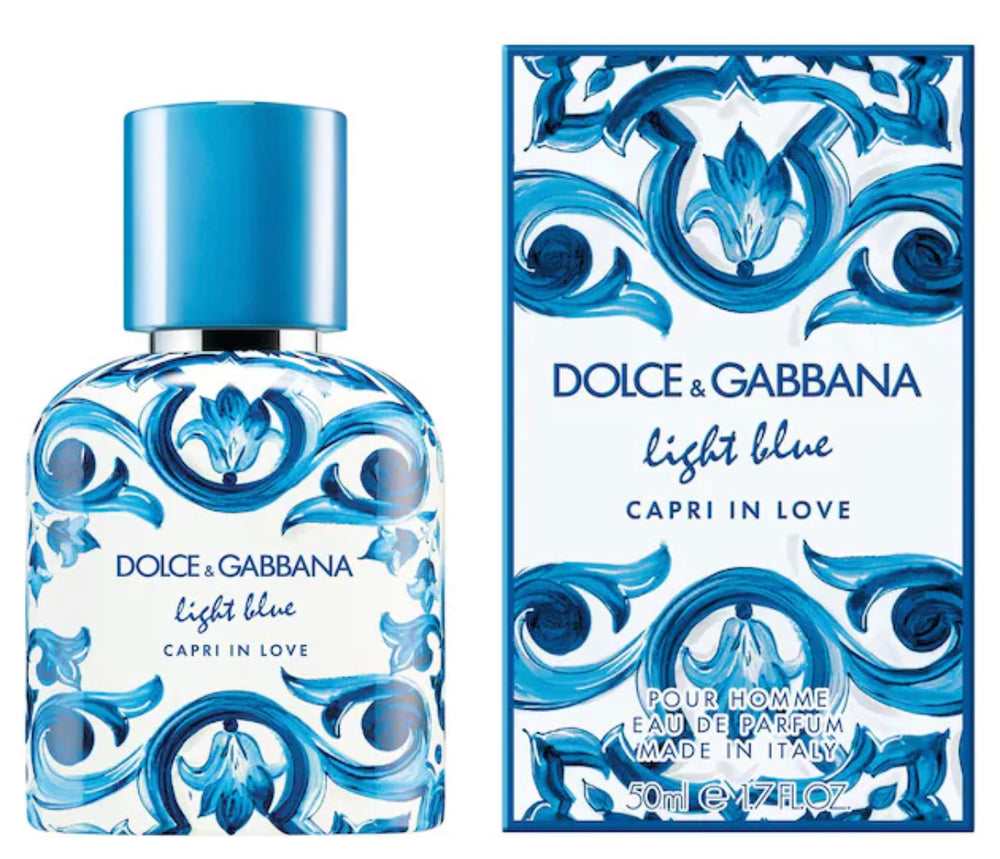 Dolce&gabbana light blue capri in love for him 50ml scatolato